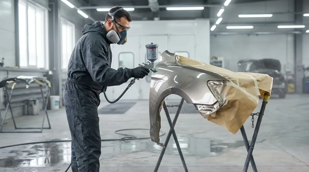 Покраска крыла