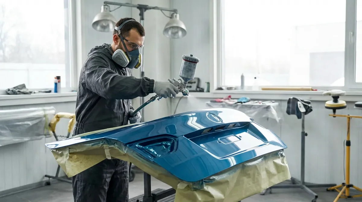 Покраска крышки багажника